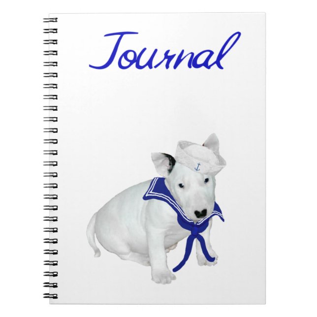 Bull Terrier Sailor Journal (Front)