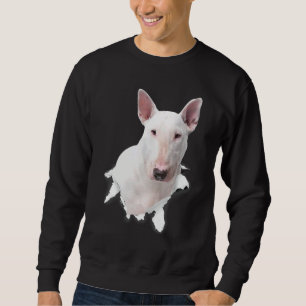 Bull Terrier Torn Cloth  For Dog  Dog Mom Sweatshirt