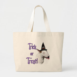 Bull Terrier Trick Large Tote Bag