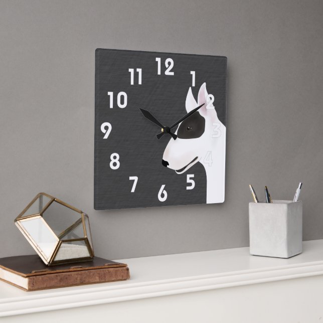 Bull Terrier Wall Clock (Office)