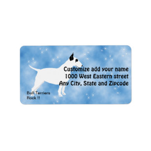 Bull Terriers Rock !! Label