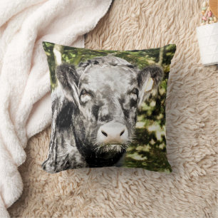 BULL THROW PILLOW