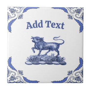 Bull  Tile, Dutch Look, Personalize Tile
