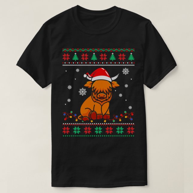 Bull ugly christmas sweater (Design Front)