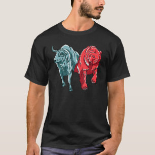 Bull Vs Bear Crypto Chart Analysis Cryptocurrency  T-Shirt