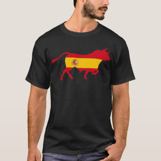 Bull With The Colours Of The Flag Of Spain T-Shirt