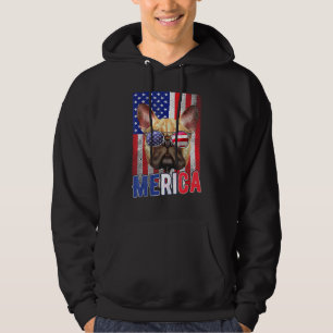 Bulldog 4th Of July Boys Kids Sunglasses Usa Puppy Hoodie