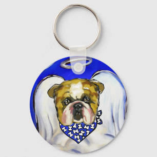 Bulldog Angel Keychain