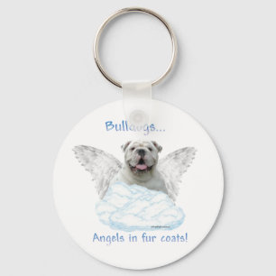 Bulldog Angel Keychain