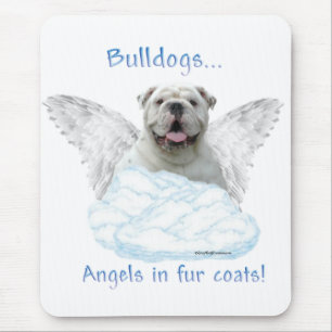Bulldog Angel Mouse Pad