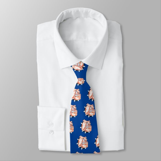 Bulldog anglais avec Cravate de collier (Attaché)