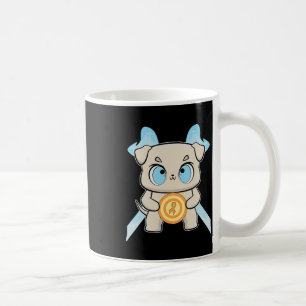 Bulldog Anime Pup Leukaemia Awareness  Coffee Mug