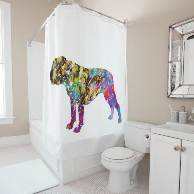 Bulldog Art Watercolor Portrait (In Situ)