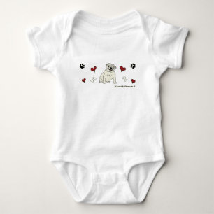 bulldog baby bodysuit