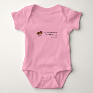 bulldog baby bodysuit