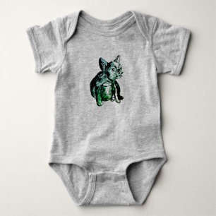 Bulldog Baby French Bulldog Baby Football Bodysuit