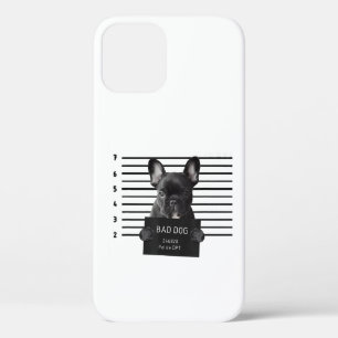 Bulldog Bad Dog Jail Frenchie Dog Mom Lover iPhone 12 Case