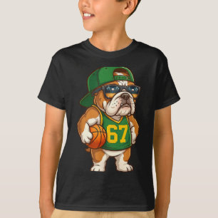 Bulldog Basketball 67 Gen Alpha Slang Srts Dog Boy T-Shirt