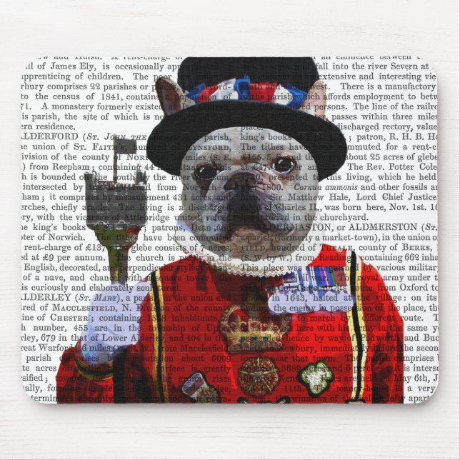 Bulldog Beefeater Mouse Pad (Front)