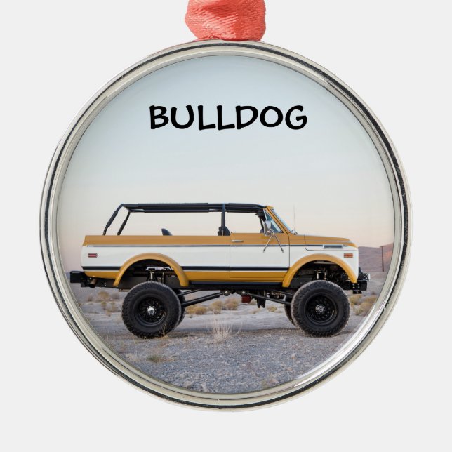 Bulldog Blazer Ornament (Front)