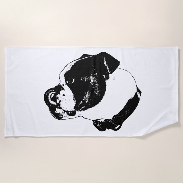 Bulldog Bold Vector Towel (Front)