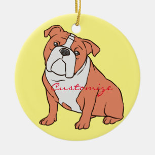 Bulldog Breed Thunder_Cove Ceramic Ornament