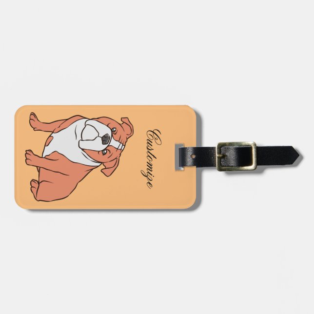 Bulldog Breed Thunder_Cove Luggage Tag (Front Horizontal)