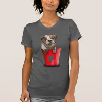 Bulldog Bucket Of Love Red