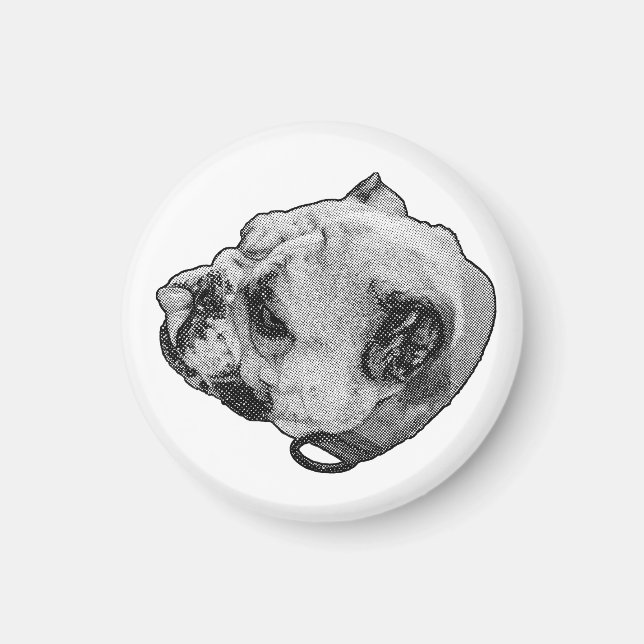 Bulldog Calm Presence Magnet (Front)