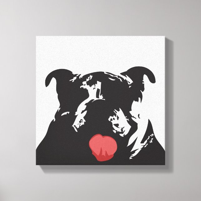 bulldog canvas print (Front)