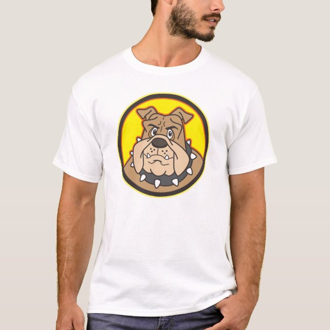 Bulldog Cartoon Logo T-Shirt (Front)
