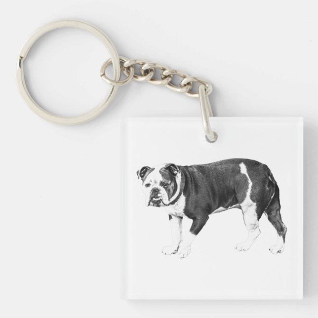 Bulldog Charm, Everyday Strength Keychain (Front)