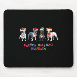 Bulldog Christmas2 Mouse Pad