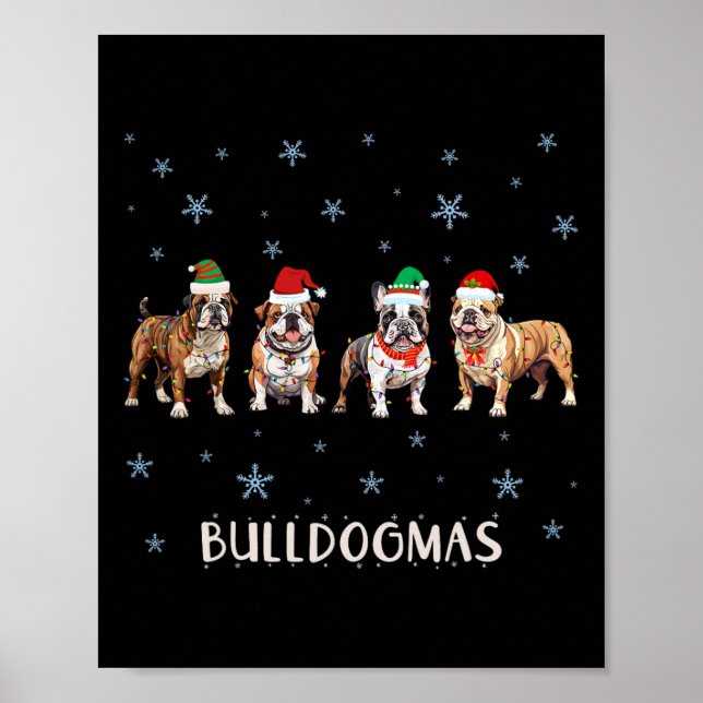 Bulldog Christmas  Poster (Front)