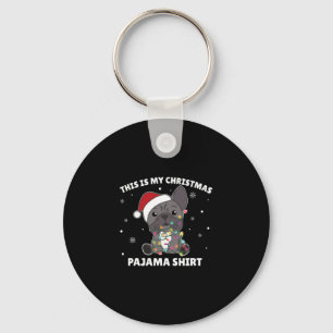 Bulldog Christmas This Is My Christmas Pajama Keychain