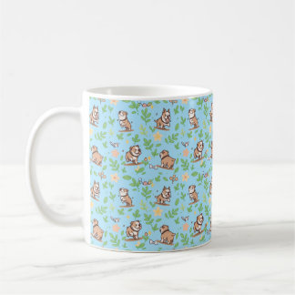 Bulldog Coffee Mug Cheerful Spring Floral Dog Gift
