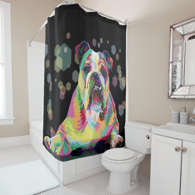 Bulldog Colourful Art |  Bulldog Lover (In Situ)
