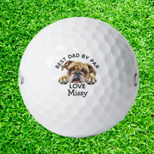 Bulldog Customize Gift Dad Golf Balls