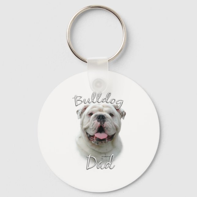 Bulldog Dad 2 Keychain (Front)