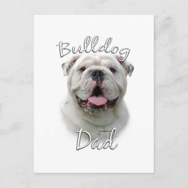 Bulldog Dad 2 Postcard (Front)