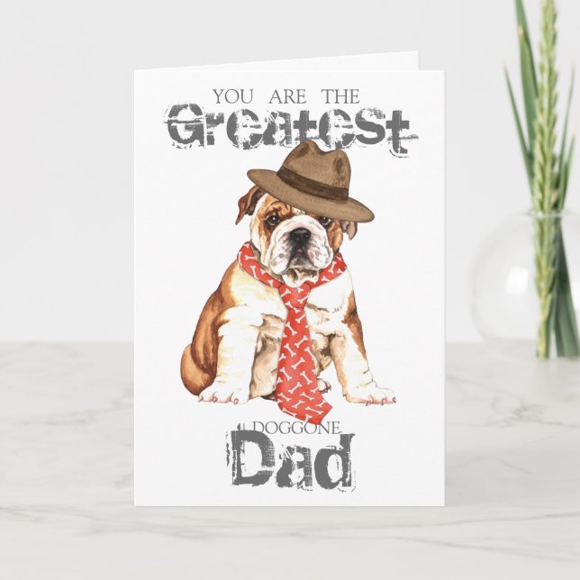 Bulldog Dad Card (Front)