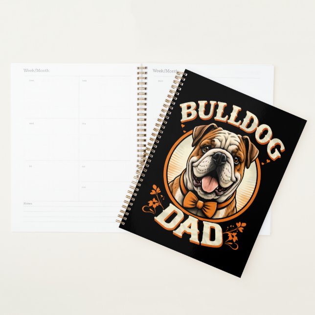 Bulldog Dad – Cute Vintage Bulldog Father’s Day (Devant avec enveloppe)