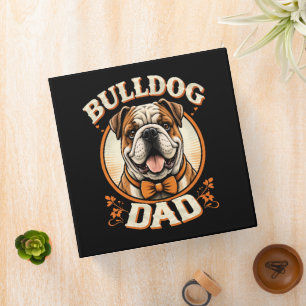 Bulldog Dad – Cute Vintage Bulldog Father’s Day Binder