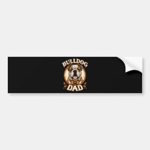 Bulldog Dad – Cute Vintage Bulldog Father’s Day Bumper Sticker