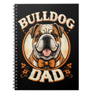 Bulldog Dad – Cute Vintage Bulldog Father’s Day Notebook