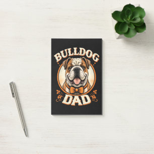 Bulldog Dad – Cute Vintage Bulldog Father’s Day Post-it Notes