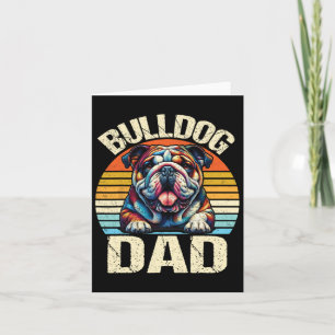 Bulldog Dad Dog Lovers Daddy Father's Day Card