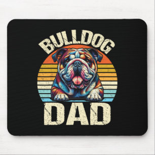 Bulldog Dad Dog Lovers Daddy Father's Day Mouse Pad