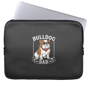 Bulldog Dad Dog Sunglasses Bandana Laptop Sleeve