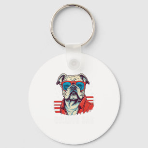 Bulldog Dad  Keychain